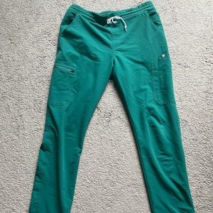 Figs Yola Scrub Bottoms - Hunter Green Medium Tall